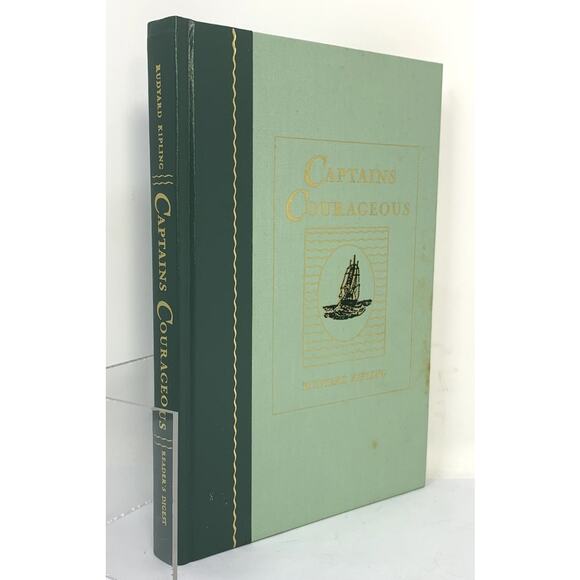 Captains Courageous Rudyard Kipling Hardcover Book Readers Digest Homeschool VTG - Picture 8 of 8